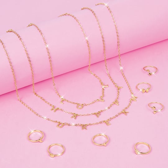 Make It Real™ 3C4G Happy Thoughts Necklace & Ring Set
